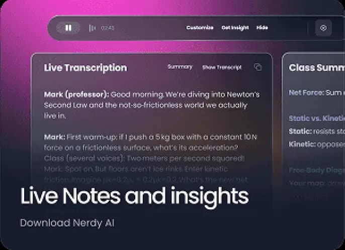 Live notes and insights