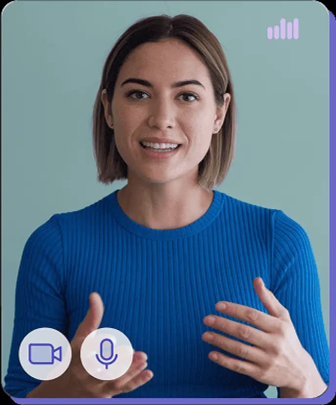 Expert tutor during a live session