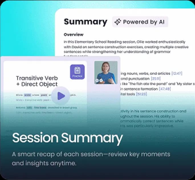 Session summary and progress tracking